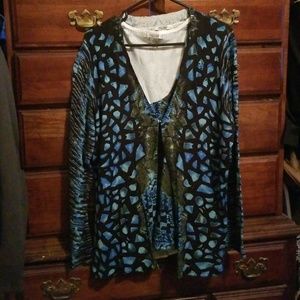 Sweater and matching sleeveless tunic